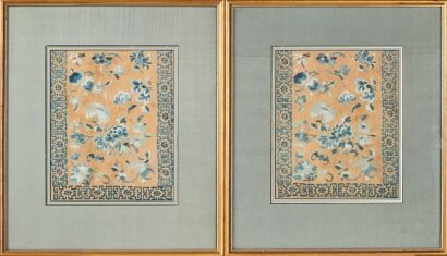 Two Pieces Of Chinese Qing Dynasty Embroidery