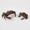 Two Chinese Bronze Cast Crab and Frog Tea-Gifts - 2