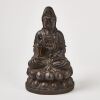 A Chinese 20th Century Iron Cast Guanyin Statue