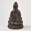A Chinese 20th Century Iron Cast Guanyin Statue - 2