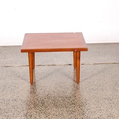 A Refined Mid-Century Danish Square Coffee Table