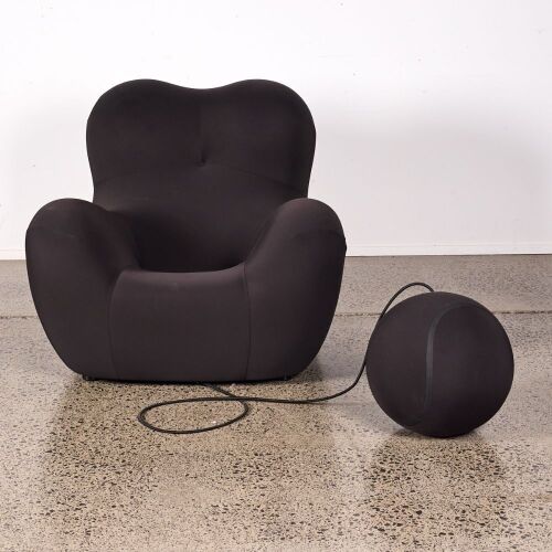 A Replica Gaetano Pesce Chair and Ottoman