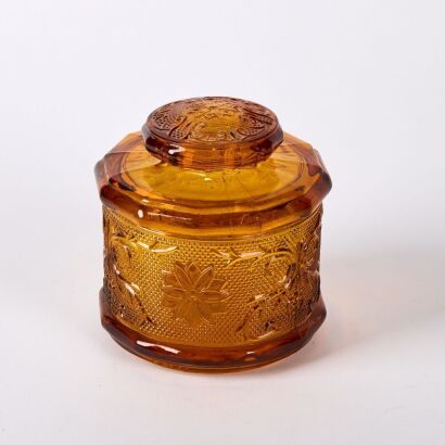 An Amber Glass Jar