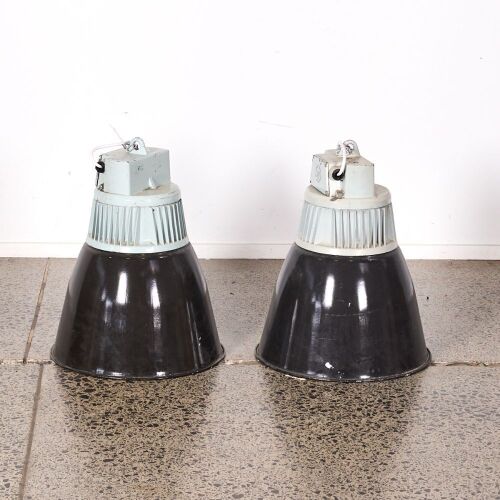 A Pair of Scandinavian Industrial Pendants