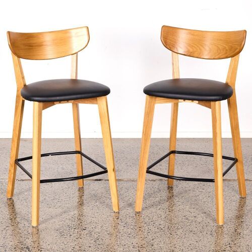 A Pair of Danske Mobler Pero Barstools