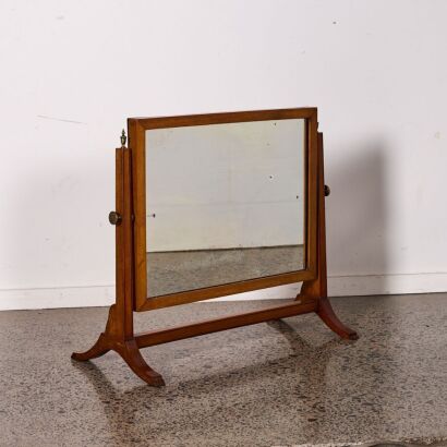 An Antique Mahogany Vanity Mirror