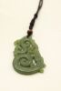 Two Chinese Green Jade Carved Fish Pendants - 5
