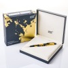 Montblanc Meisterstuck Calligraphy Gold Leaf Flex Nib Fountain Pen with Box - 3