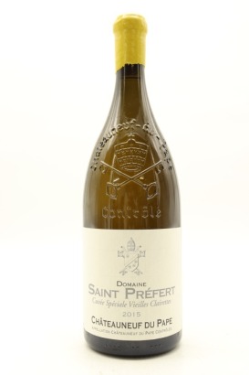 (1) 2015 Saint Prefert Famille Isabel Ferrando Chateauneuf-du-Pape 'Cuvee Speciale Vieilles Vignes Clairette', Rhone, 1500ml