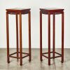 A Pair of Chinese Rosewood Flower Stands