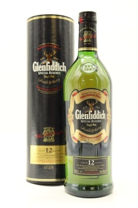(1) Glenfiddich Special Reserve 12 Year Old Single Malt Scotch Whisky, 43% ABV, 1000ml