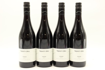 (4) 2017 Trinity Hill White Label Syrah, Hawke's Bay