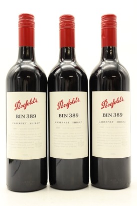 (3) 2007 Penfolds Bin 389 Cabernet - Shiraz, South Australia