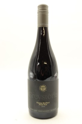 (1) 2020 Greystone Wines 'Thomas Brothers' Pinot Noir, Waipara