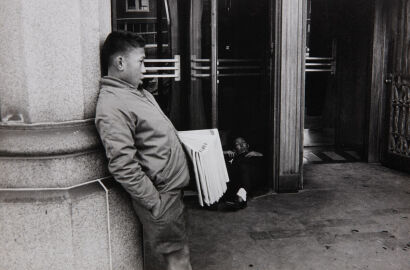 GARY BAIGENT Newsboy and Drunk, Wellington