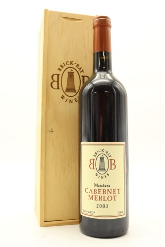 (1) 2003 Brick Bay Cabernet Merlot, Matakana (GB)