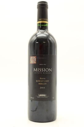 (1) 2004 Mission Estate Winery Reserve Merlot, Hawke's Bay