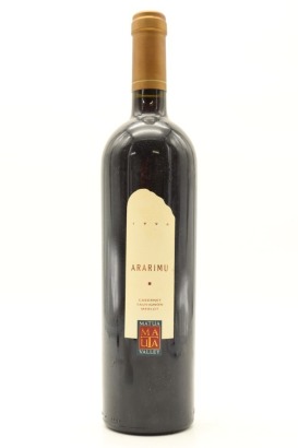 (1) 1996 Matua Valley Ararimu Merlot - Cabernet Sauvignon, Hawke's Bay