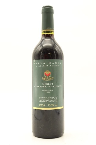 (1) 1998 Villa Maria Cellar Selection Cabernet Sauvignon, Hawke's Bay