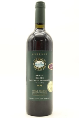 (1) 1998 Esk Valley Winemakers Reserve Merlot Malbec Cabernet, Hawke's Bay