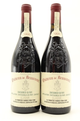(2) 1998 Chateau de Beaucastel Chateauneuf-du-Pape, Rhone [JR17.5] [WE96] [WS95]