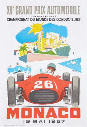 Jean Ramel - Monaco Grand Prix Poster 1957