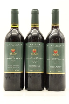 (3) 1998 Villa Maria Cellar Selection Cabernet Sauvignon, Hawke's Bay