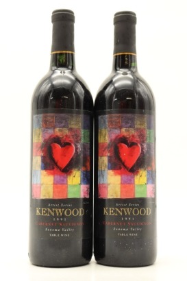 (2) 1991 Kenwood Vineyards Artist Series Cabernet Sauvignon, Sonoma County