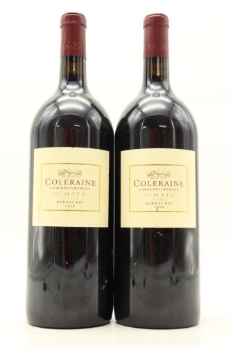 (2) 1998 Te Mata Estate Coleraine, Hawke's Bay, 1500ml