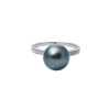 14ct White Gold Pearl and Diamond Ring - 2