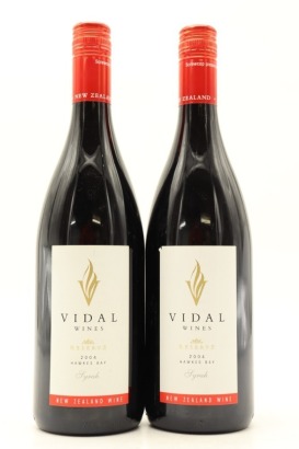 (2) 2004 Vidal Estate Reserve Syrah, Gimblett Gravels [BC95]