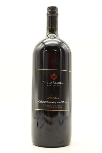 (1) 2012 Villa Maria Reserve Cabernet Sauvignon - Merlot, Gimblett Gravels, 1500ml