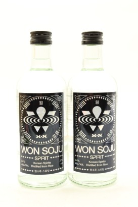 (2) Won Spirit Soju, South Korea, 375 ml, 24% ABV