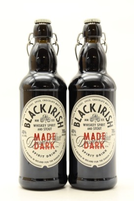 (2) Black Irish Whiskey Spirit & Stout, 40% ABV