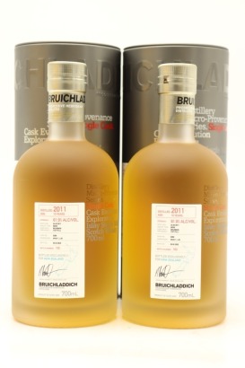 (2) 2011 Bruichladdich Micro-Provenance, 61.9% ABV (GB)