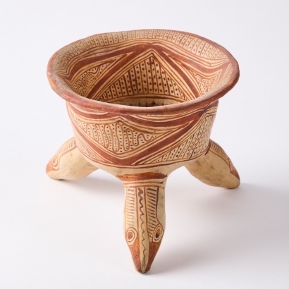 A Toltec Tripod Bowl, Pre-Columbian