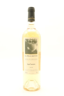 (1) 2019 Chateau la Mascaronne Cotes de Provence Quat'Saisons Rose, France