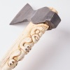 A Whalebone and Hand Forged Axe by Des Baker - 4