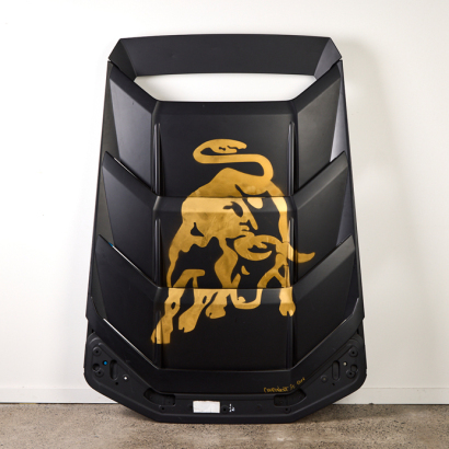 A painted Lamborghini Huracan engine lid by Component