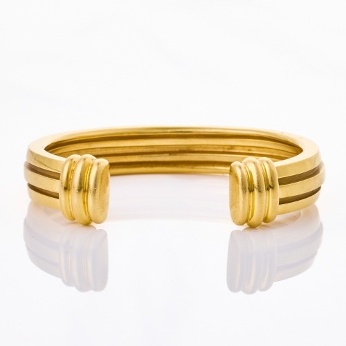 Tiffany & Co, 18ct Yellow Gold, Vintage, Atlas Bangle, circa 1995