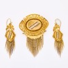 A Collectible, Victorian, 15ct Yellow Gold / Seed Pearl, Earring, Brooch/Pendant Set, circa 1870