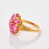 18ct Yellow Gold, Estate, 4.40ct Ruby Flower Ring - 2