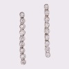 18ct White Gold, .37ct Diamond Set Drop Earrings - As new