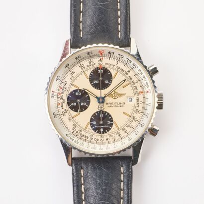 Stainless Steel, 41.5mm Breitling Old Navitimer II Chronograph Wristwatch