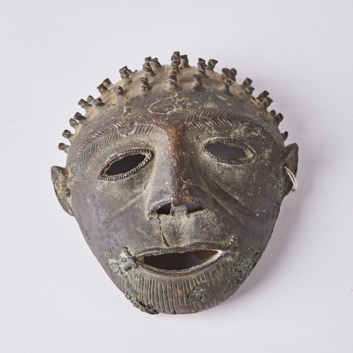 An Ashanti Bronze Alloy Mask, Ghana