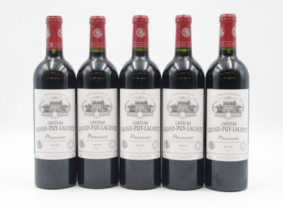 (5) 2012 Chateau Grand-Puy-Lacoste, Pauillac [JR17.5]