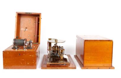 Two Vintage Wooden Cased Machines