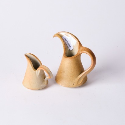 A Pair J.Roy Directional Pottery Jugs