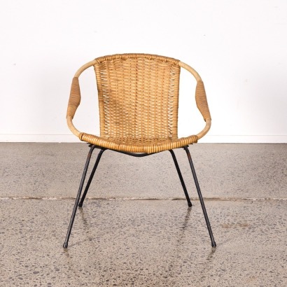 A Mid Century Cane Weaved Chair