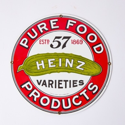 A 'Heinz Pure Food Products' Sign